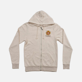 Sunflowers at Biltmore Zip-Front Hoodie – Oatmeal