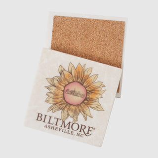 Sunflowers at Biltmore Coaster - Stone