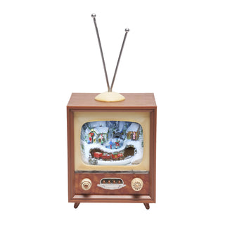 Biltmore Christmas Village TV with Moving Train