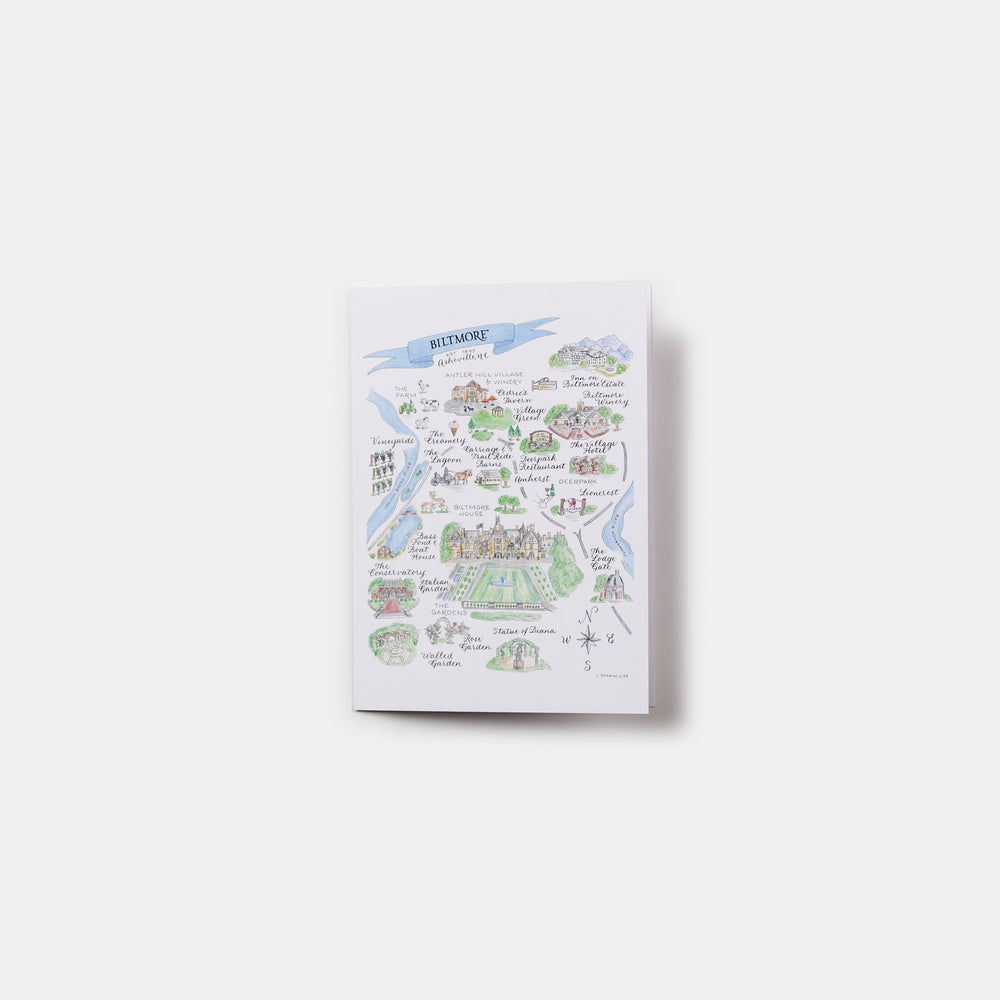 Hand-Lettered Biltmore® Map Card – Biltmore Shop