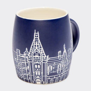 Biltmore® Etched House Blue Mug