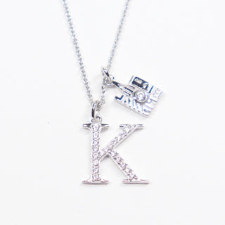 CRISLU Sparkling Initial K Charm