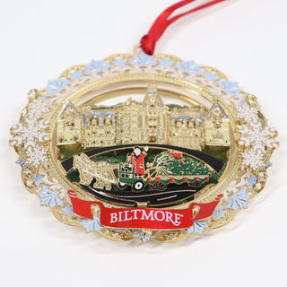 Biltmore® Santa Bringing in the Tree Ornament