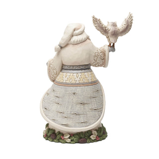 Woodland Santa with Owl Figurine