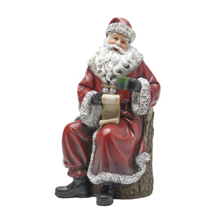 Santa with Hot Cocoa Figurine