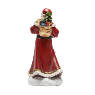 Santa with Nice List and Cardinal Figurine