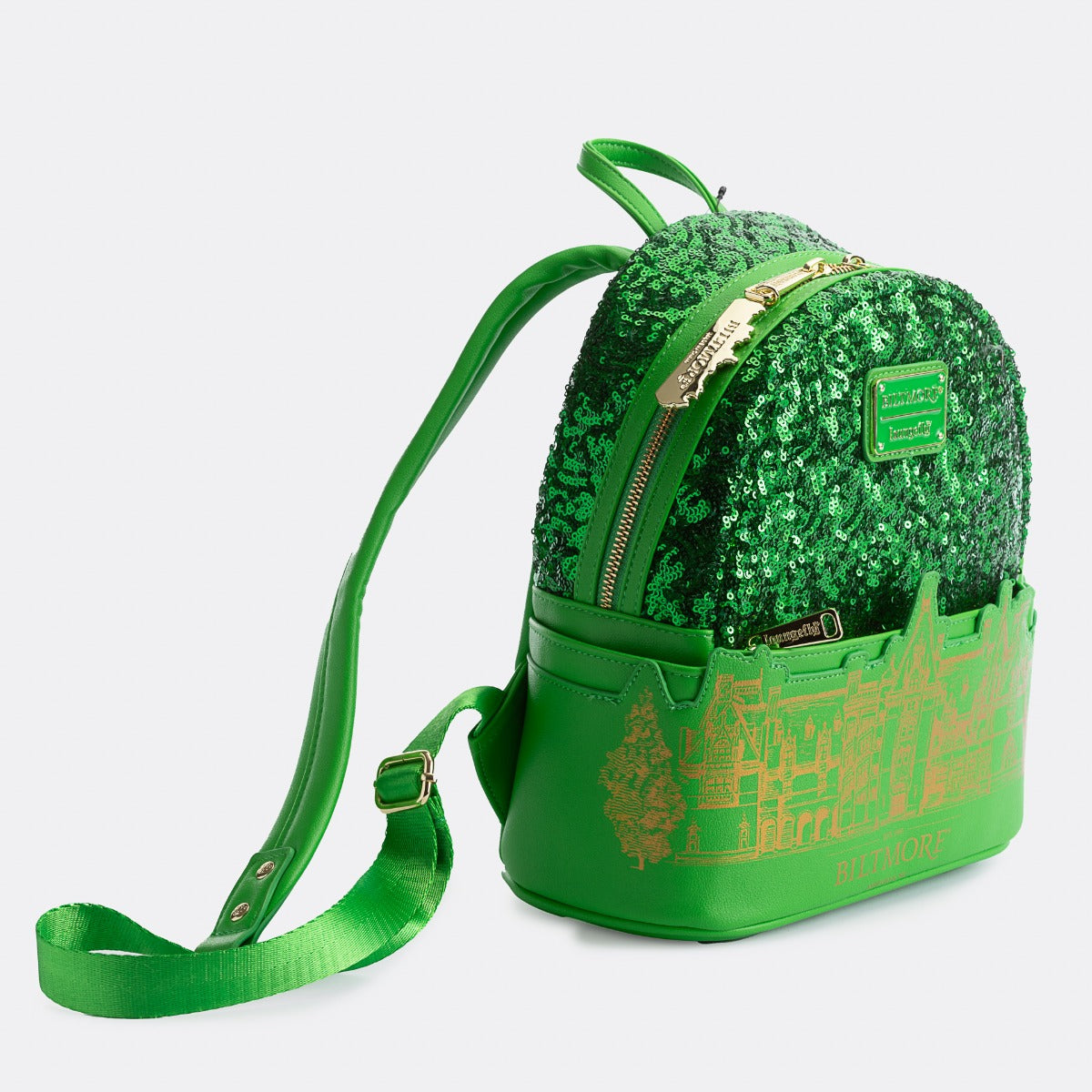Biltmore x Loungefly Green Sequin Backpack Biltmore Shop