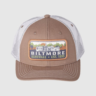 Biltmore Fall Badge Hat – Coffee, White