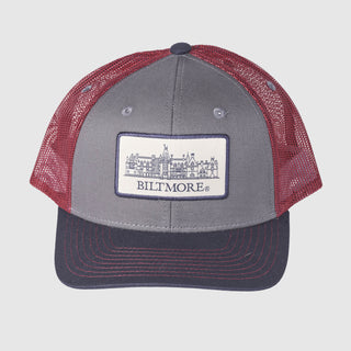 Biltmore House Badge Hat – Grey, Navy Blue, Burgundy