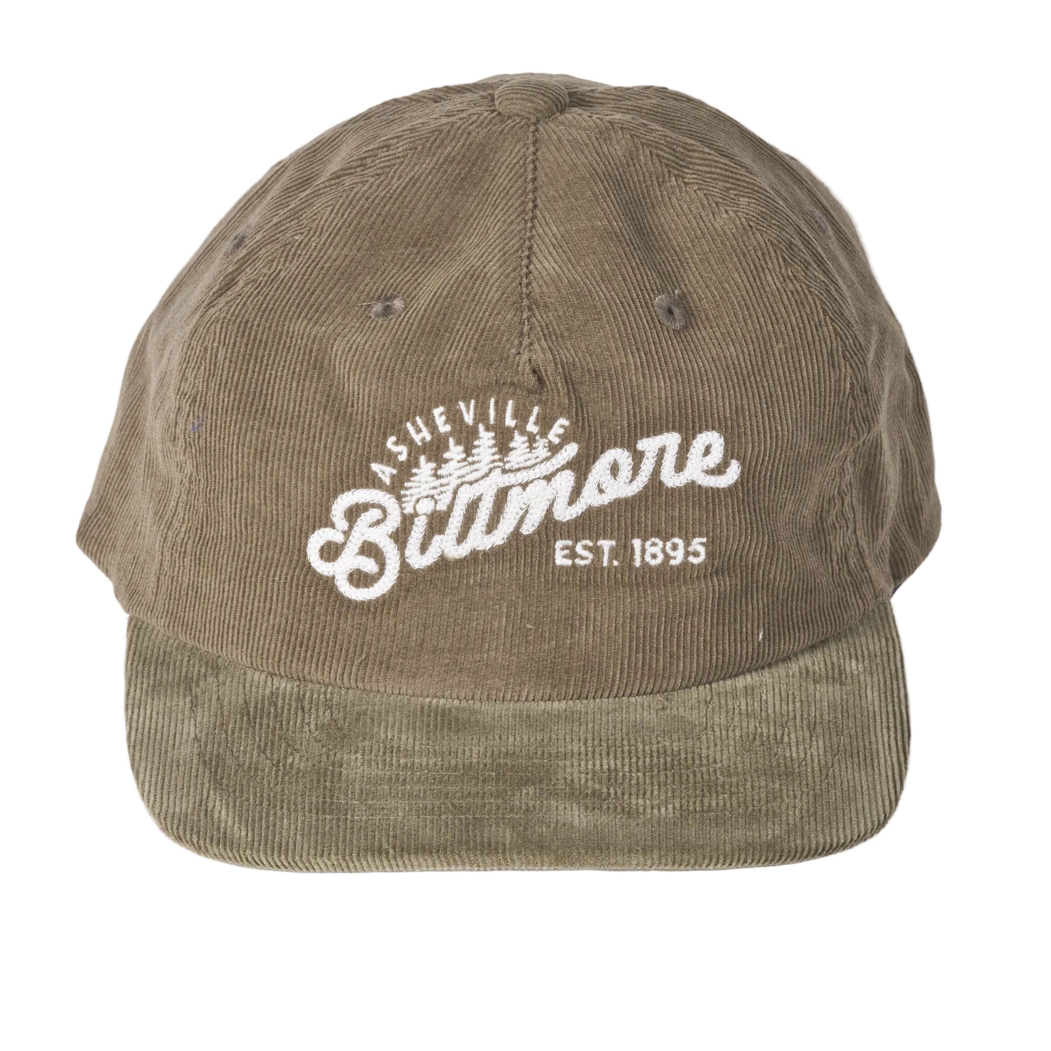 Biltmore Vintage Corduroy Hat – Olive, White – Biltmore Shop