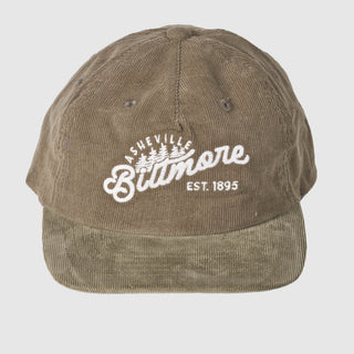 Biltmore Vintage Corduroy Hat – Olive, White