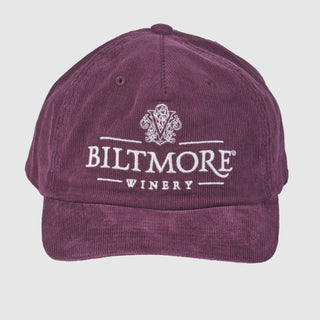Biltmore Vintage Corduroy Hat – Wine, White