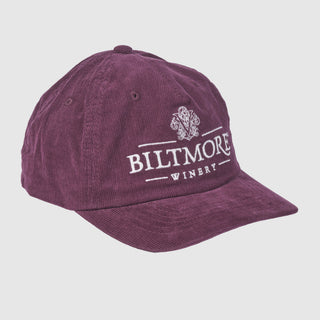 Biltmore Vintage Corduroy Hat – Wine, White