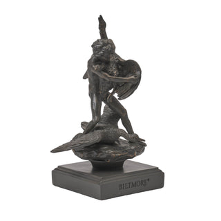 Boy Stealing Geese Sculpture