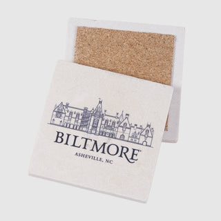 Biltmore House Façade Coaster – Stone