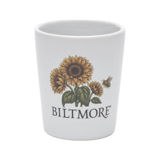 Sunflowers at Biltmore Shot Glass - White