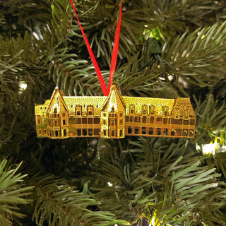 Gold Biltmore House Ornament