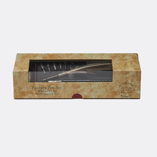 Feather Quill Pen Set with Ink