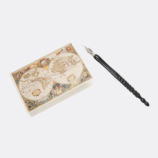 Old World Map Note Card Set