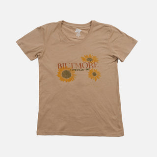 Sunflowers at Biltmore T-Shirt - Sand