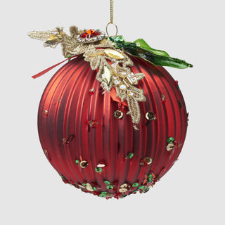 Gilded Holly Ball Ornament – Inspired by the Banquet Hall