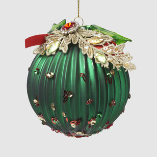 Gilded Holly Ball Ornament – Inspired by the Banquet Hall