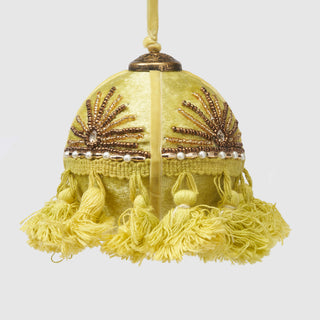 Chartreuse Velvet Tassel Ornament – Inspired by the Oak Sitting Room