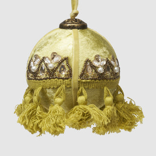 Chartreuse Velvet Tassel Ornament – Inspired by the Oak Sitting Room