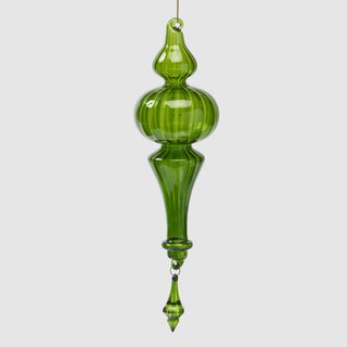 Emerald Glass Finial Ornament – Inspired by the Oak Sitting Room