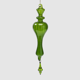 Emerald Glass Finial Ornament – Inspired by the Oak Sitting Room