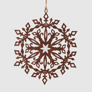 Rustic Snowflake Ornament – Inspired by the Oak Sitting Room