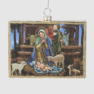 Nativity Scene Glass Ornament – Tapestry Gallery Collection