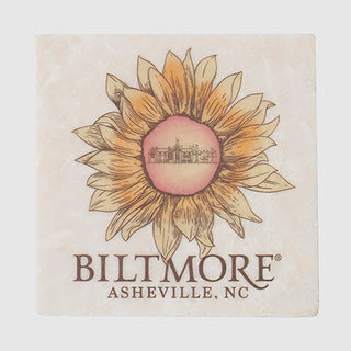 Sunflowers at Biltmore Coaster - Stone