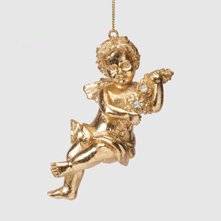 Champagne Gold Cherub Ornament – Tapestry Gallery Collection