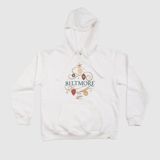 Christmas at Biltmore Fleece Hoodie in Ivory