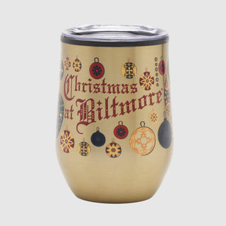 Christmas at Biltmore Gold Wine Tumbler