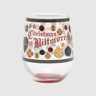 Christmas at Biltmore Stemless Wine Glass