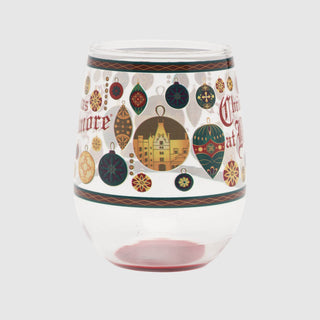 Christmas at Biltmore Stemless Wine Glass