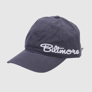 Biltmore Hat – Navy Blue, White Script