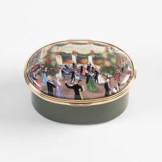 Biltmore® Banquet Hall Green Enamel Music Box by Halcyon Days