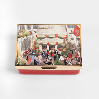 Biltmore® Banquet Hall Red Enamel Box by Halcyon Days