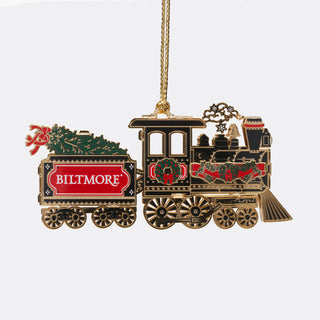 Christmas at Biltmore Three-Dimensional Brass Ornament – Train