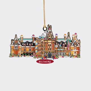 Christmas at Biltmore Gold Ornament – Gingerbread Biltmore House