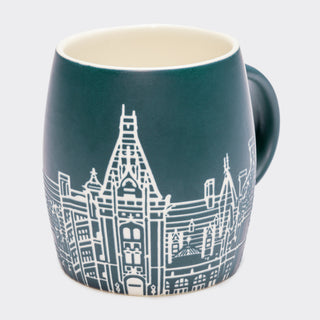 Biltmore® Etched House Teal Mug