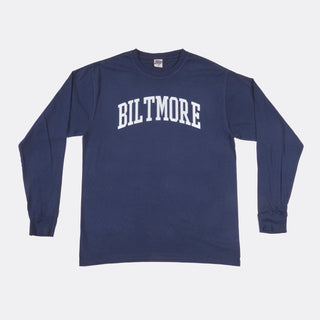 Biltmore Logo Long-Sleeve T-Shirt in Navy