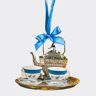 Biltmore® Blue Floral Teatime Ornament