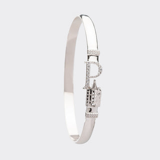 CRISLU Sparking Initial P Bangle - Platinum